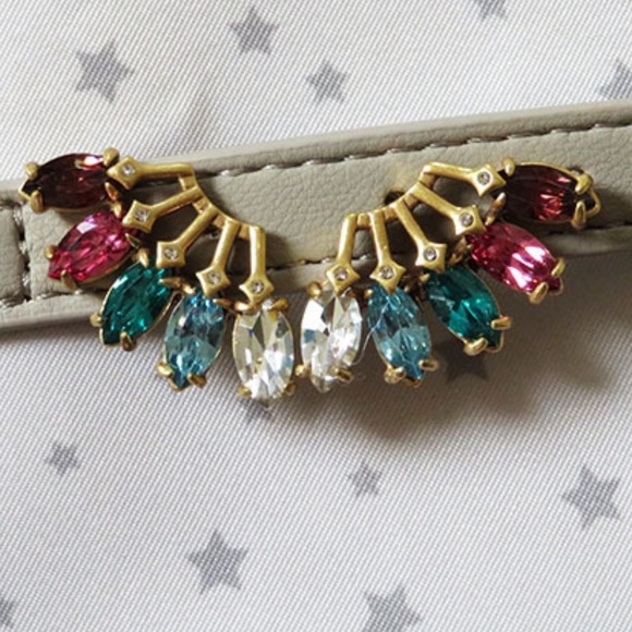 Stella & Dot x Rebecca Minkoff | Retired Dainty Crystal Fan Pixie Studs - Picture 4 of 6